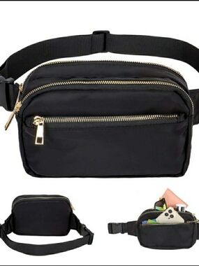 Fanny Unisex Pack|Belt Bag|Waterproof Waist Pack|Chest Bag With 3 Zip Pockets